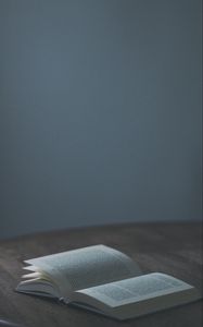 Preview wallpaper book, table, reading, minimalism