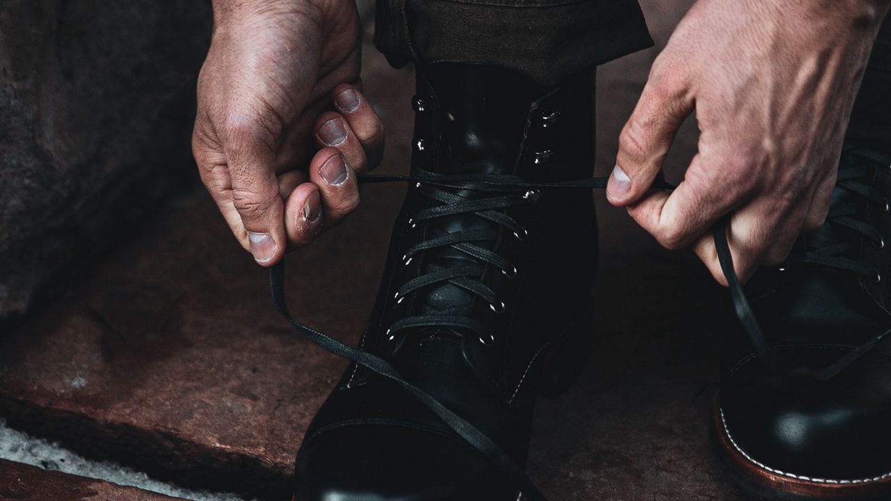 Wallpaper boots, shoes, shoelaces, hands, style