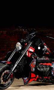 Preview wallpaper boss hoss, red, motorcycle