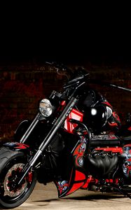 Preview wallpaper boss hoss, red, motorcycle