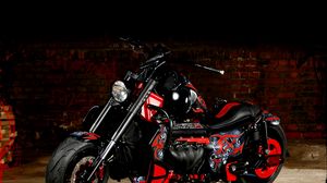 Preview wallpaper boss hoss, red, motorcycle