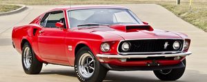 Preview wallpaper boss, muscle car, ford, 1969, red, 429, mustang