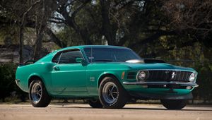 Preview wallpaper boss, tanks, classic, ford, mustang, wheels, old cars, elanor