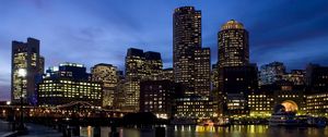 Preview wallpaper boston, city landscape, comfort, river, solitude, silence, tranquility