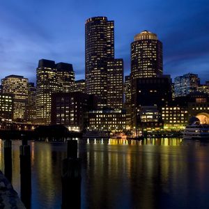 Preview wallpaper boston, city landscape, comfort, river, solitude, silence, tranquility