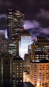 Preview wallpaper boston, massachusetts, night, building