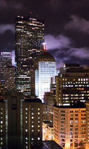 Preview wallpaper boston, massachusetts, night, building