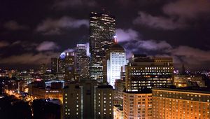 Preview wallpaper boston, massachusetts, night, building