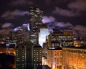 Preview wallpaper boston, massachusetts, night, building