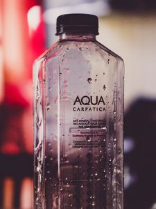 Preview wallpaper bottle, water, drops
