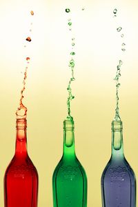 Preview wallpaper bottles, splashes, colorful