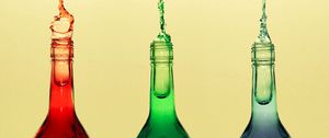 Preview wallpaper bottles, splashes, colorful