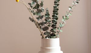 Preview wallpaper bouquet, branches, vase, aesthetics, decor