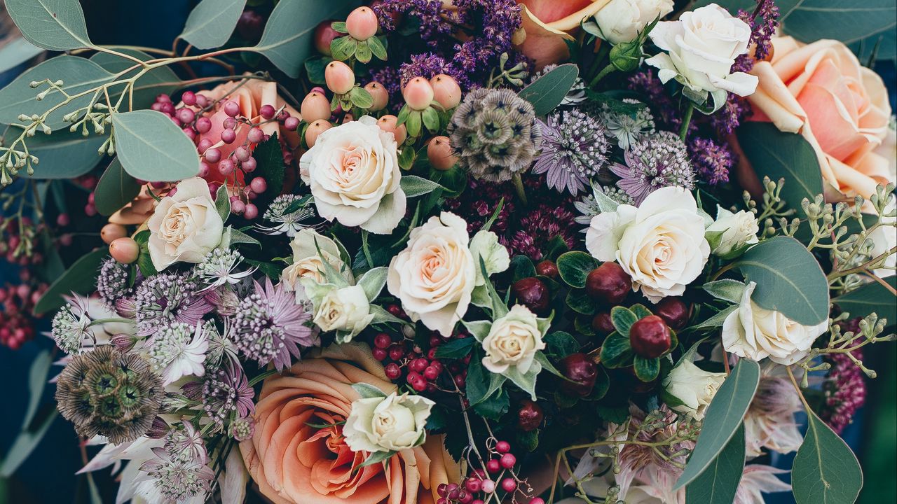 Wallpaper bouquet, composition, flowers, decoration