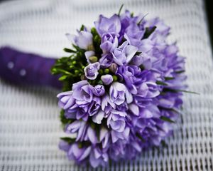 Preview wallpaper bouquet, flower, purple