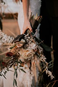 Preview wallpaper bouquet, flowers, hands, wedding