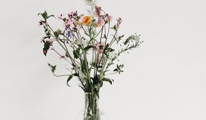 Preview wallpaper bouquet, flowers, vase, composition, aesthetics