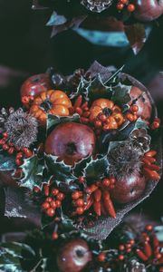 Preview wallpaper bouquet, fruit, composition, decoration