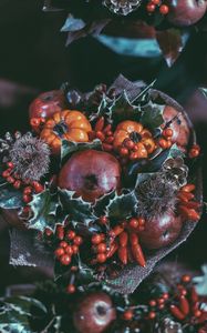 Preview wallpaper bouquet, fruit, composition, decoration