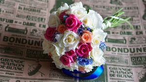 Preview wallpaper bouquet, roses, composition, decoration