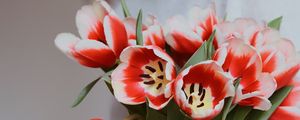 Preview wallpaper bouquet, tulips, red, flowers