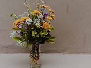 Preview wallpaper bouquet, vase, flowers, branches