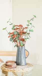 Preview wallpaper bouquet, vase, flowers, branches, decor