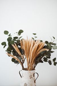 Preview wallpaper bouquet, vase, spikelets, branches, composition