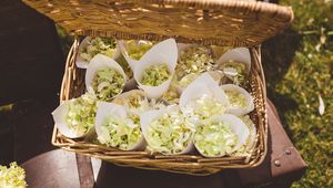 Preview wallpaper bouquets, flowers, basket