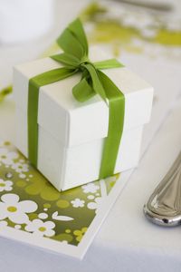 Preview wallpaper box, gift, bow, cutlery, tableware