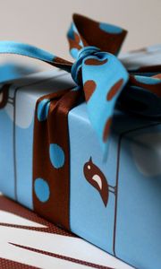 Preview wallpaper box, ribbon, gift, patterns