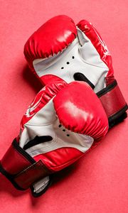 Preview wallpaper boxing gloves, gloves, boxing, red, sport