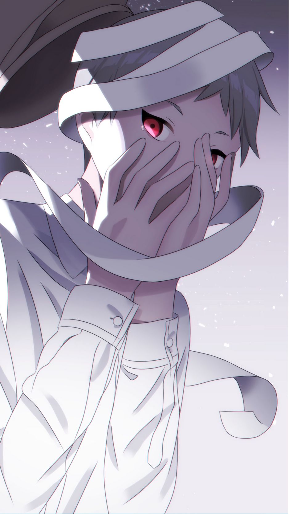 Anime, Boy, Bandage, Original (Anime), -In-, Red Eyes, HD wallpaper | Peakpx