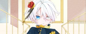 Preview wallpaper boy, glance, crown, prince, anime