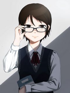 Download wallpaper 240x320 boy, glasses, anime, art, cartoon old mobile,  cell phone, smartphone hd background