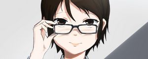 Preview wallpaper boy, glasses, anime, art, cartoon