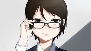 Preview wallpaper boy, glasses, anime, art, cartoon