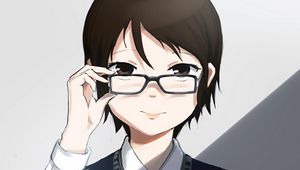 Preview wallpaper boy, glasses, anime, art, cartoon