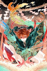 Preview wallpaper boy, kimono, anime, art