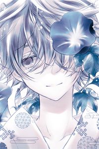 Preview wallpaper boy, smile, kimono, anime, art, blue