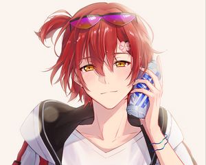 Preview wallpaper boy, smile, style, anime, art, cartoon