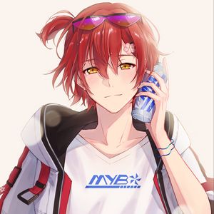 Preview wallpaper boy, smile, style, anime, art, cartoon