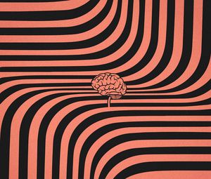 Preview wallpaper brain, lines, wavy