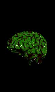 Preview wallpaper brain, microchip, circuits, artificial intelligence