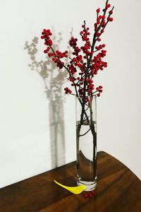 Preview wallpaper branches, berries, vase, decor, minimalism