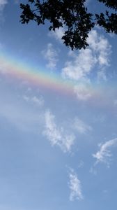 Preview wallpaper branches, clouds, rainbow, nature