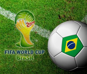Preview wallpaper brasil, fifa, world cup, 2014, football, ball