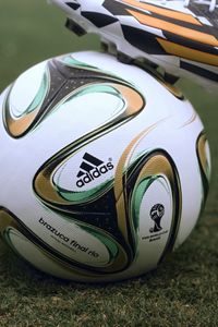 Preview wallpaper brazuka, ball, football, football boots