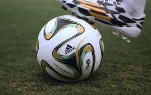 Preview wallpaper brazuka, ball, football, football boots