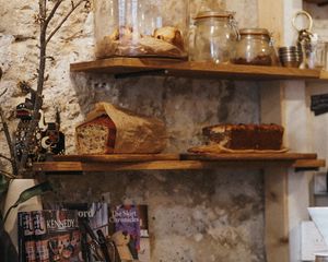 Preview wallpaper bread, pastries, shelves, kitchen